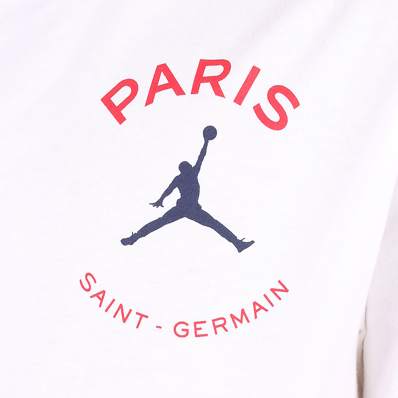 Мужская футболка Jordan Paris Saint-Germain Logo T-Shirt (DB6514-100)  - цена, описание, фото 2